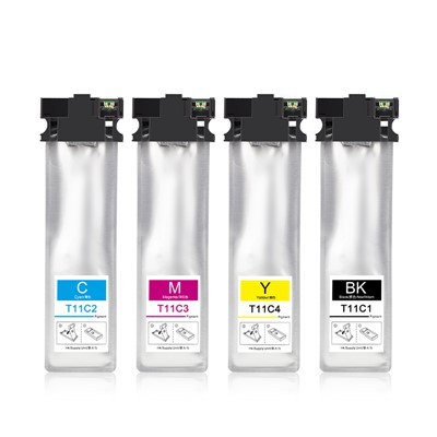 60ml/PC T11C 1- T11C4 Pigman Ink Bag ak yon sèl chip tan pou Epson Workforce Pro WF-C5890DWF WF-C5390DWF Printer